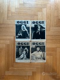 4 riviste “Oggi” anno 1951