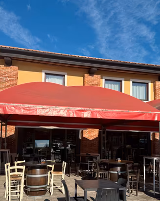 GAZEBI CURVI ITC 500 X 500 PVC COLORE ROSSO