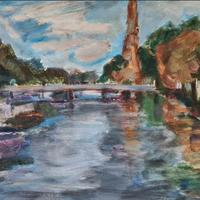 Quadro Olio su tela di Branca Knoop – Seine