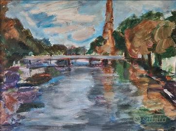 Quadro Olio su tela di Branca Knoop – Seine