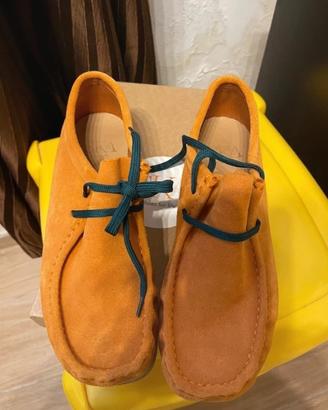 Scarpe camoscio arancione misura 45