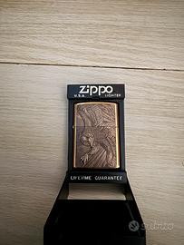 ZIPPO #208 SCRIMSHAW "EAGLE' IN OTTONE