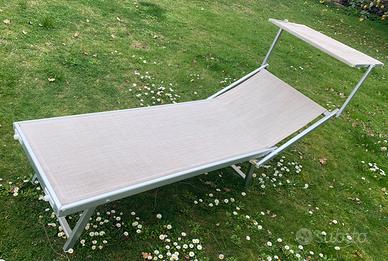 Lettino prendisole alluminio sdraio
