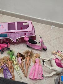 Set Gioco Camper Furgoncino Lolly Rosa+ Scooter +