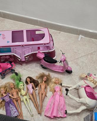 Set Gioco Camper Furgoncino Lolly Rosa+ Scooter +