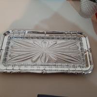 Antipastiera vintage Vetro e Acciaio inox