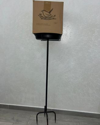 mangiatoia /abbeveratoio da giardino per uccellini