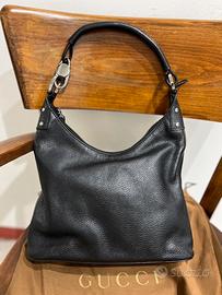 Borsa nera Gucci in pelle originale