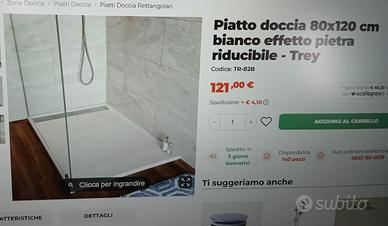 PIATTO DOCCIA 80x120 TREY