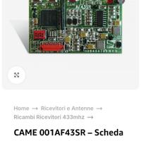 scheda Came per basculante 