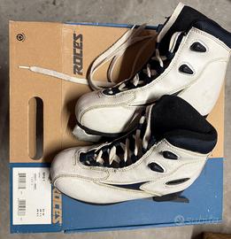 Pattini ghiaccio ROCES bianchi pattinaggio 34