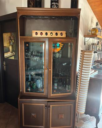 Vetrinetta in legno per cucina