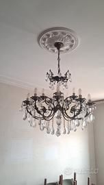 Lampadario a gocce anni 70 