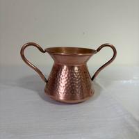 Piccolo vaso anfora o cache-pot in rame martellato