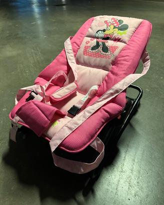 sdraietta bimba rosa reclinabile minnie