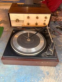 Amplificatore anni 70 e giradischi