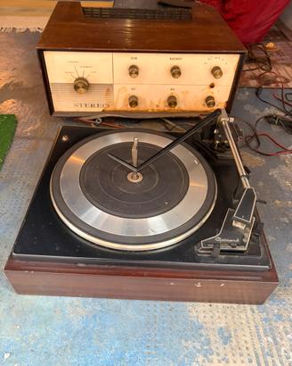 Amplificatore anni 70 e giradischi