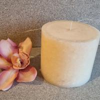 candela di cera 960 gr cm 11,5 x 10 con fiore