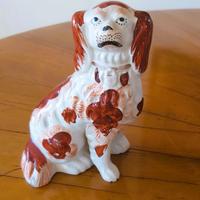 Antica statuetta cane Staffordshire