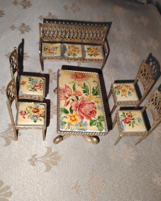Set miniature da salotto per Dollhouse 