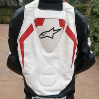 tuta moto 52 Alpinestars divisibile in pelle
