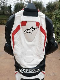 tuta moto 52 Alpinestars divisibile in pelle