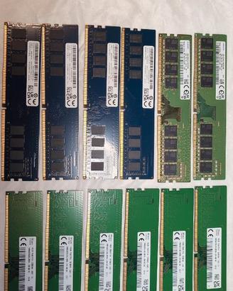 Lotto 10 Ram PC FISSO - 16Gb DDR4 - 3200