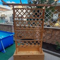 fioriera da esterno con rotelle  nuova