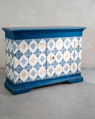 Credenza artigianale decorata a mano - pezzo unico