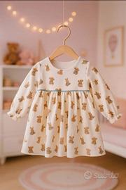 Abito velluto Mayoral bambina 18 mesi 