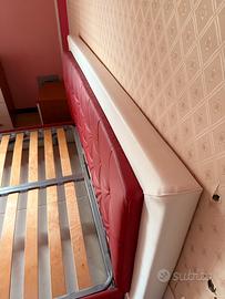 Letto Matrimoniale 200x200 con testiera imbottita