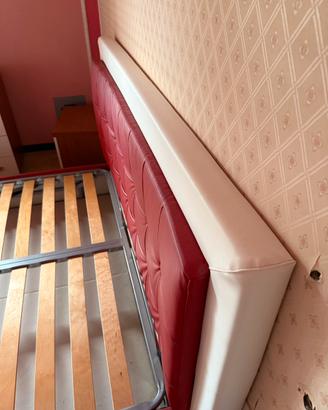 Letto Matrimoniale 200x200 con testiera imbottita