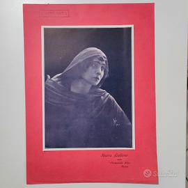 RARA cromolitografia  SOAVA GALLONE  ATTRICE 