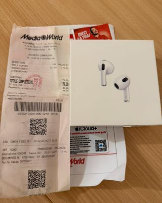 Airpods 3*generazione apple ‘’originale’’