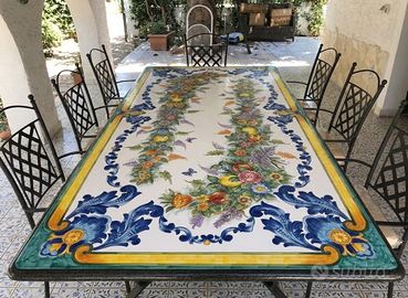 TAVOLO IN PIETRA LAVICA MIS. 200X100 CM. IN ITALIA