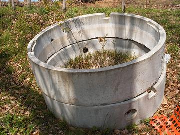 cerchi di cemento per acqua piovana