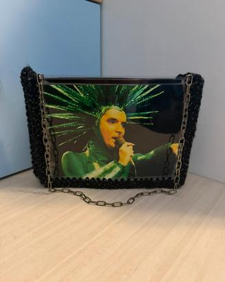 Borsa fatta a mano com Renato Zero fonte/retro