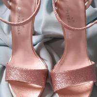 Sandali glitter 37 nuovi oro rosa