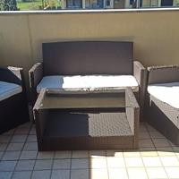 Divano e poltrone in Rattan