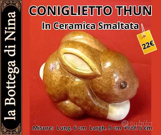 CONIGLIETTO THUN IN CERAMICA SMALTATA
