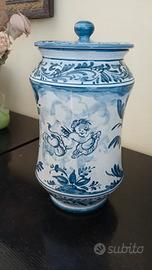 Albarello  in maiolica di Albissola  vintage 