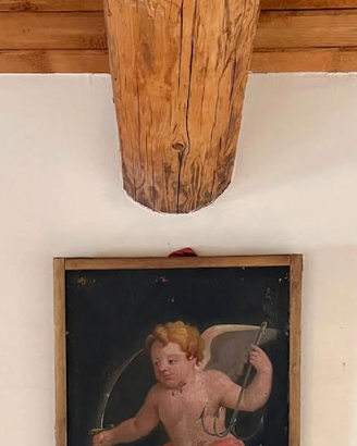 RAROdipintoANTICO"CHERUBINO/PUTTO/CUPIDO"sec.XVIII