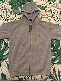 Felpa con zip e cappuccio della polo ralph lauren