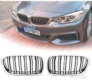 GRIGLIE BMW F30 F31 LOOK M3 CROMATO NERO
