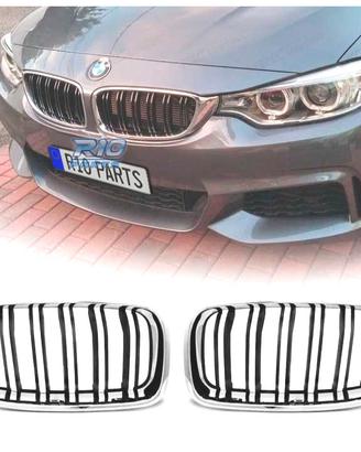 GRIGLIE BMW F30 F31 LOOK M3 CROMATO NERO