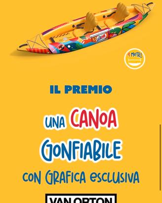 Canoa gonfiabile estathe van orton 4 metri