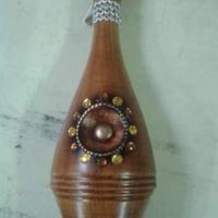 Vaso africano in legno da arredamento