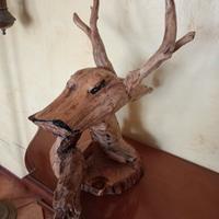 soprammobile in legno fatto a mano 