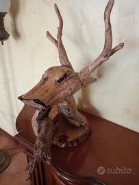 soprammobile in legno fatto a mano 