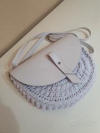 Borsa bianca a tracolla